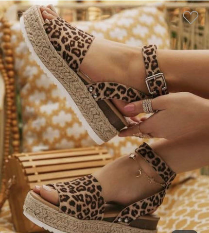 “Cheetah” Platform Sandals